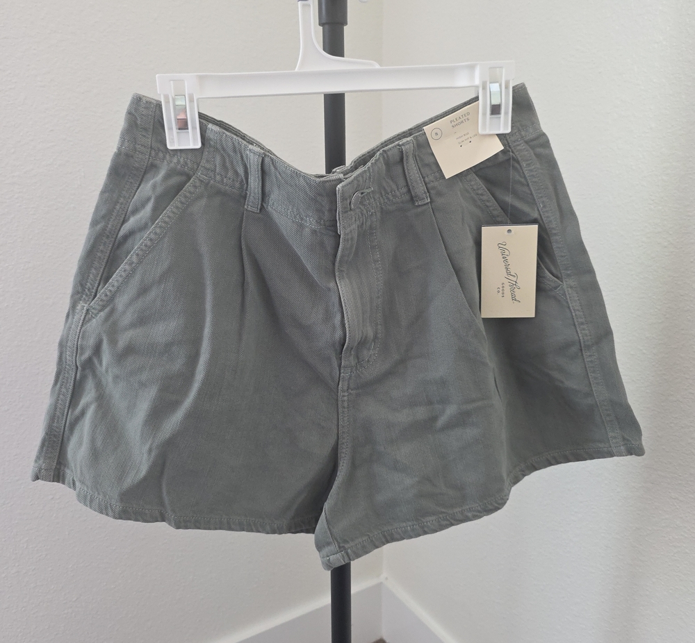 High-Waist Womens Shorts in Green by Universal THREAD